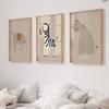 Lion Tiger Elephant Giraffe Jungle Animal Nursery Wall Art Canvas Painting Posters and Prints Wall Pictures Baby Kids Room Decor