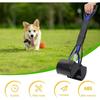 HyAiderTech Pelle Ramasse-Crottes Pliable pour Chien et Chat Pet Long Manche Pooper Scooper, Facile à Déjections Ramasse, Noir 98