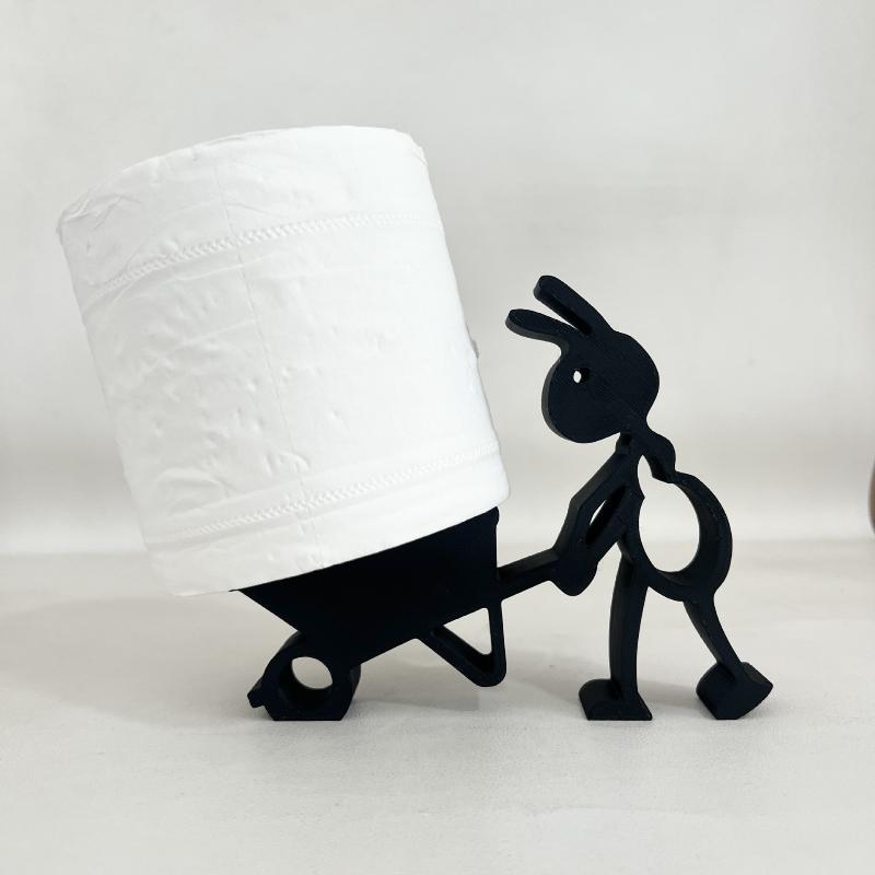 Nový Kreativní 3D Tištěný Držák na Toaletní Papír ve Tvaru Mravence Roztomilý A Jednoduchý Držák na Ruličku Toaletního Papíru