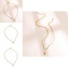 Stylish Heart Pendant Necklace With Beaded Chain Trendy Gold Fashion Jewelry For Women