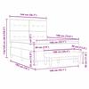 Box Spring Bed with Headboard Light Grey 190 x 140 cm Velvet