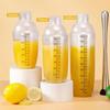 Clear Cocktail Shaker Set Cocktail Shaker and Measuring Jigger Set Drink Mixed Hand Shaker Tools for Bartending and Home Bar