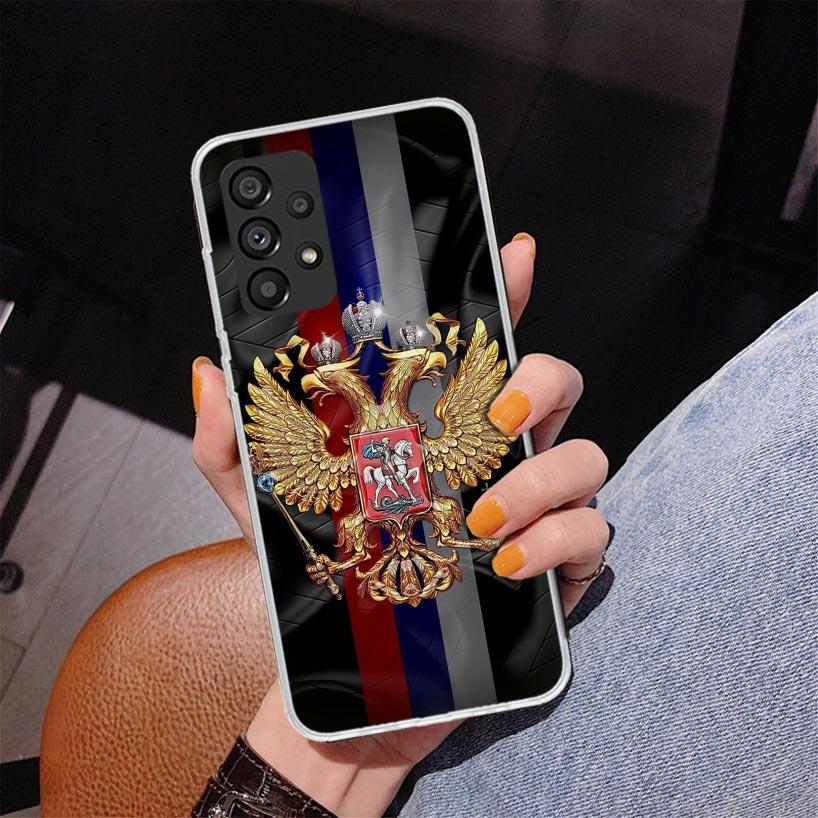Russia Russian Flags Emblem Phnoe Case for Samsung Galaxy A17 A37 A57 A16 A26 A36 A56 A15 A14 A13 A55 A54 A53 A35 A34 A33 A25 A2