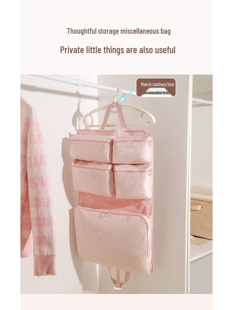 Seven-Piece Travel Organizer Set: Portable Underwear Storage Bags for Business Trips