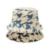Autumn and winter new washbasin hat European and American trend warm hat thousand bird grid plaid bucket hat winter