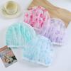 Flower Pattern Double Layer Shower Cap Waterproof Reusable Printed Bath Hair Bonnet For Women Ladies Spa Salon Home Travel Use