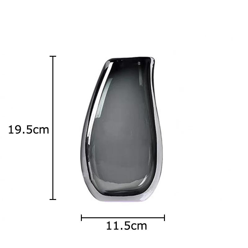 Transparent Double Layered Glass Vase Hydroponic Flower Pots Desk Decoration Flower Arrangement Floral Vase Room Aesthetic Decor