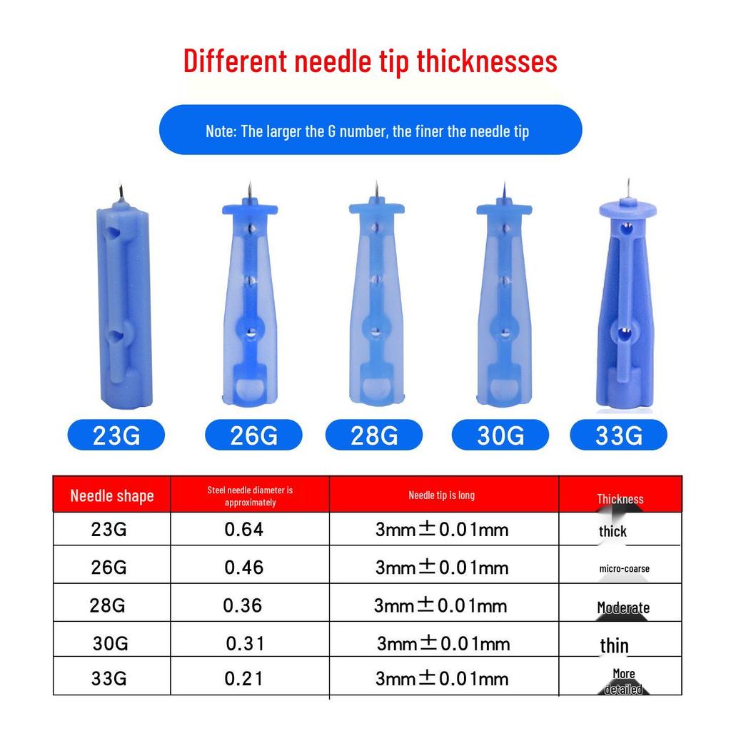 Huahong 28G Blood Lancet, 50pcs - Disposable for Glucose Meter and Collection Pen