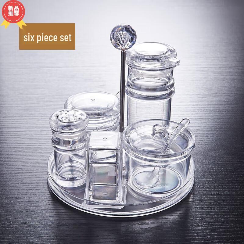 

Durable Commercial 6-Piece Plastic Seasoning Set