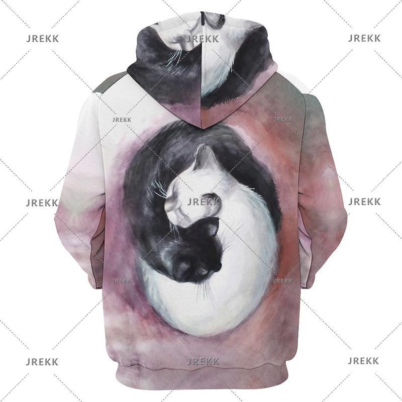 Yin-Yang Taichi Men's Hoodies Casual Clothing Vintage Tracksuit Sweatshirts Male Summer Tops Hooded Pullovers