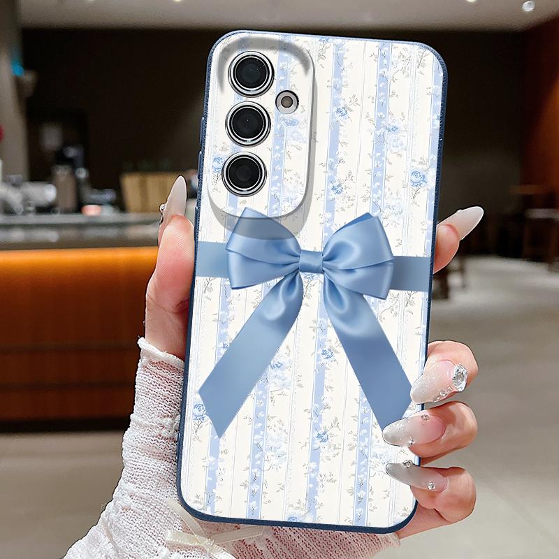 Bowknots Print Phone Case For Samsung A18 A57 A37 A17 A56 A36 A26 A16 A55 A35 A25 A15 A54 S21 FE S22 S23 S24 Plus S25 S26 Ultra Silicone Cover