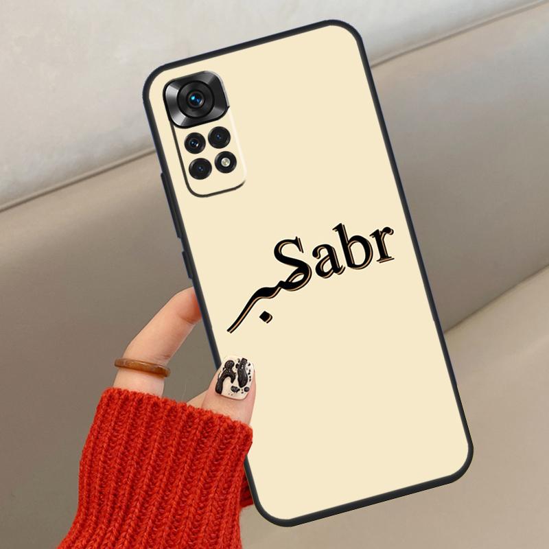Sabr Patience Case For Xiaomi Redmi Note 14 13 12 10 11 15 Pro Plus Cover For Redmi 15 15C 13C 10C 12C 14C