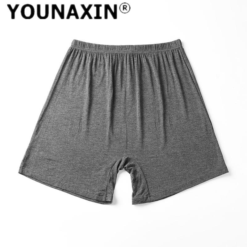 

Мужское нижнее белье большого размера, модальные боксеры, модальные трусы, нижнее белье для людей среднего и пожилого возраста, нижние шорты с высокой талией, однотонные трусы XL 2XL 3XL 4XL 3XL темно-серого