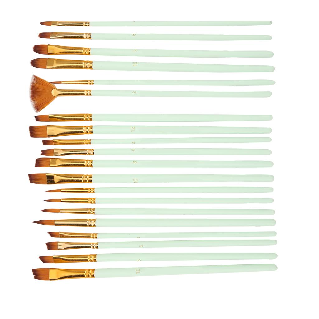 Zestawy pędzli malarskich Multimodalne włosie nylonowe 5 różnych typów Pędzle do farb olejnych do malowania olejem, akwarelą, gwaszem