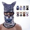 3D Katze Tier Ski Sturmhaube Skimaske mit Ohren, Geeignet für Musikfestivals, Raves, Ski, Halloween oder Party Outdoor