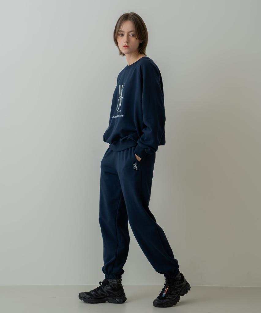 Wioi Wioe Logo Sweat Pants_Navy