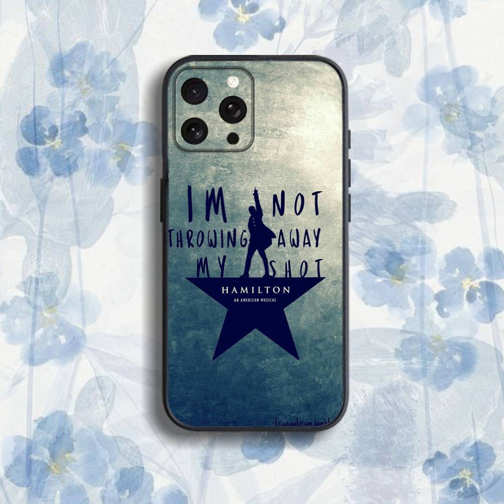 

Hamilton Musical Lyrics Phone Case For iPhone 17,16,15,14,13,12,Pro,Max,Plus,E,SE4,Air,Mini Black Soft Box iPhone17Air