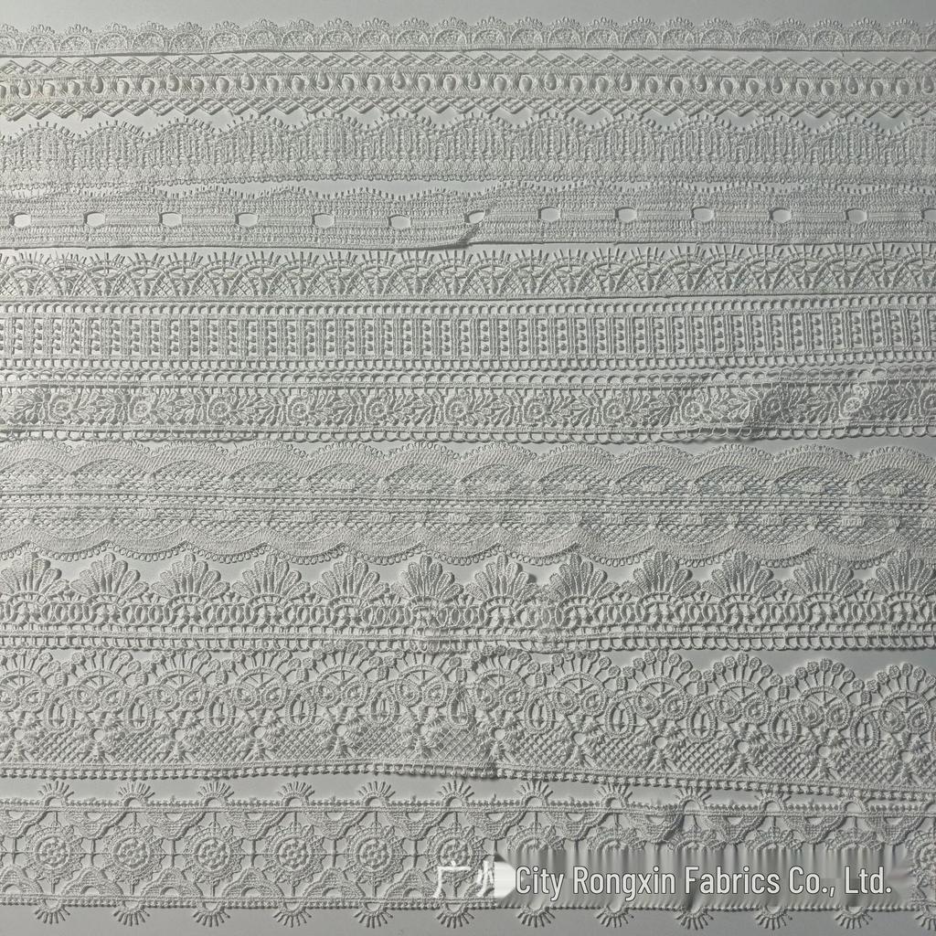 Hot Spot Transparent Mjölksilke Spets Bröllopskardin