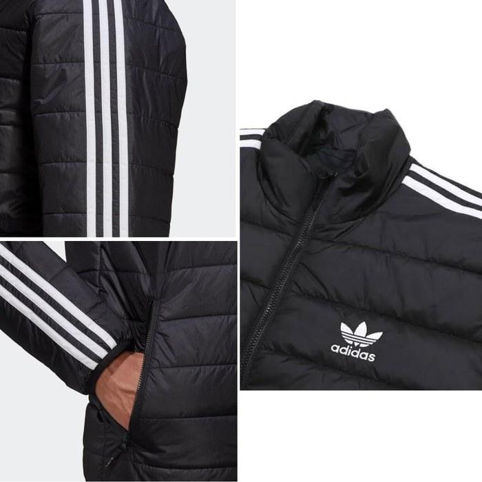 adidas Originals Spaded Stand Collar Puffer Jacket Men's M (Chest 89-92cm) HL9212 Black
