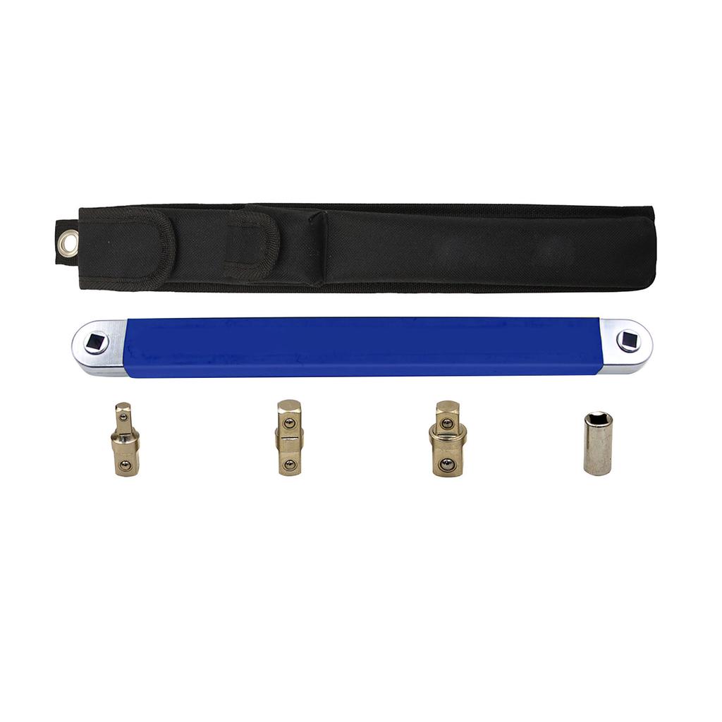 Offset Verlängerungsschlüssel-Set Hochkohlenstoffstahl Multifunktionaler Ratschen-Verlängerungsschlüssel mit 3