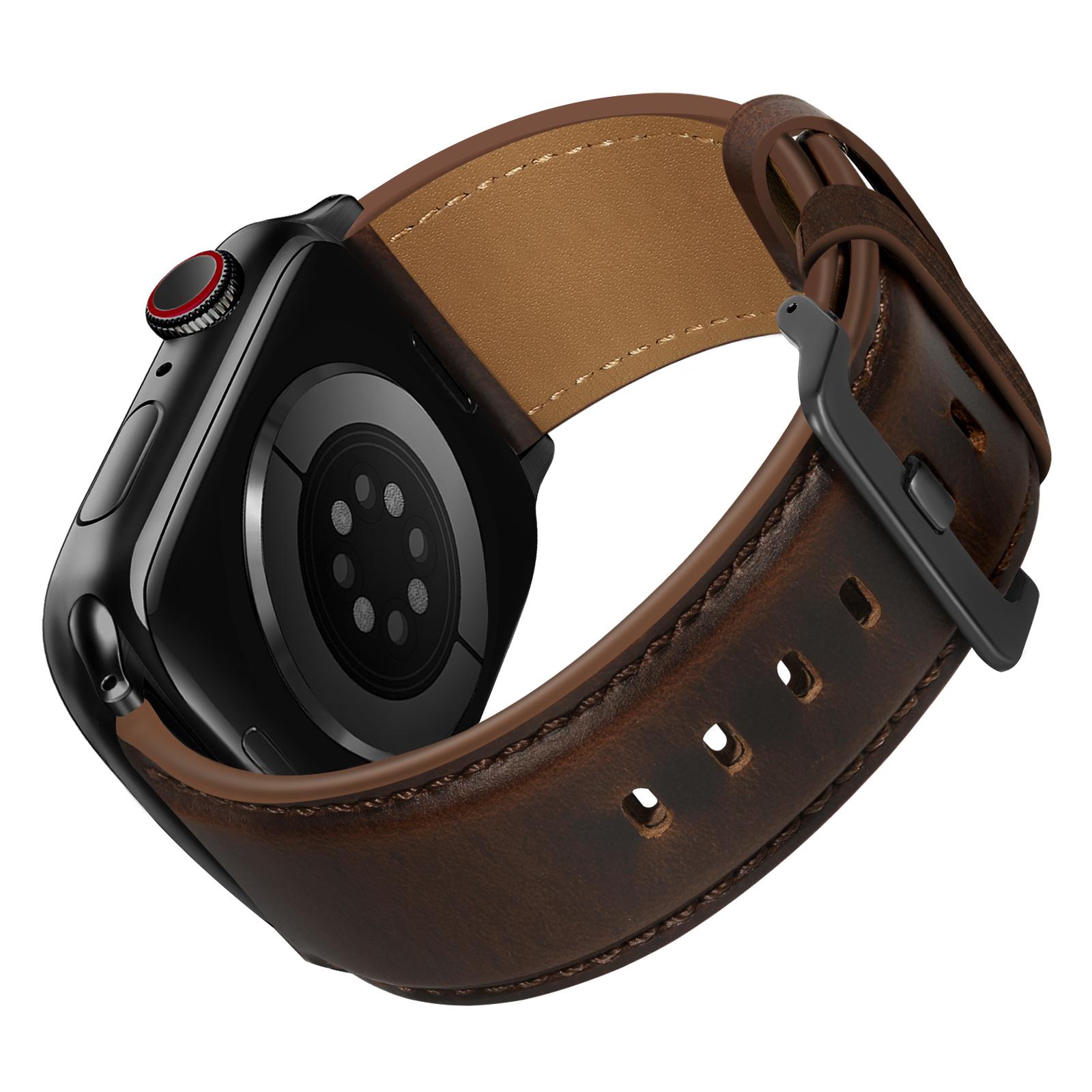 

Ремінець для Apple Watch Series 10 Ultra 9 8 7 SE 6 5 4 3 2 1 46 мм 49 мм 45 мм 44 мм 42 мм Ремінець з натуральної коров ячої шкіри As Shown I