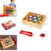 Exquisites Holz-Bienen-Ausschneide-Spielzeug für Vorschulkinder, Montessori-Lernspielzeug für Geburtstagsspaß