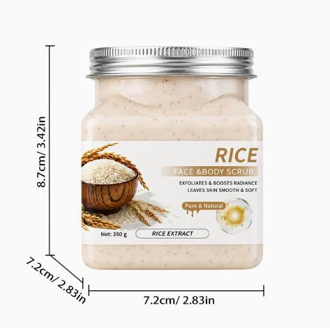 Body Scrub for Exfoliation and Removal of Rough Skin and Dead Skin Cells, Deep Cleansing with Curcumin Scrub.