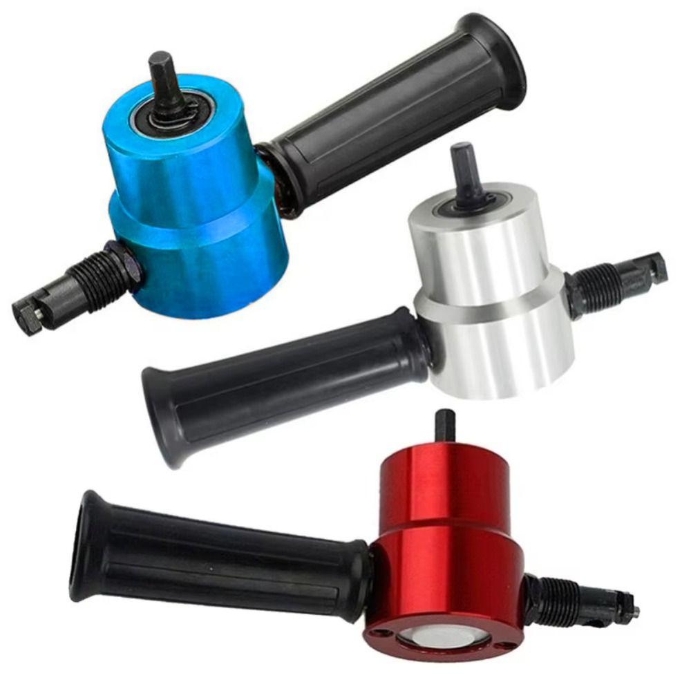 Verstellbarer Metallblechschneider 360 Grad drehbar Freischneidend Doppelkopf-Blechschere Doppelkopf-Entgratwerkzeuge