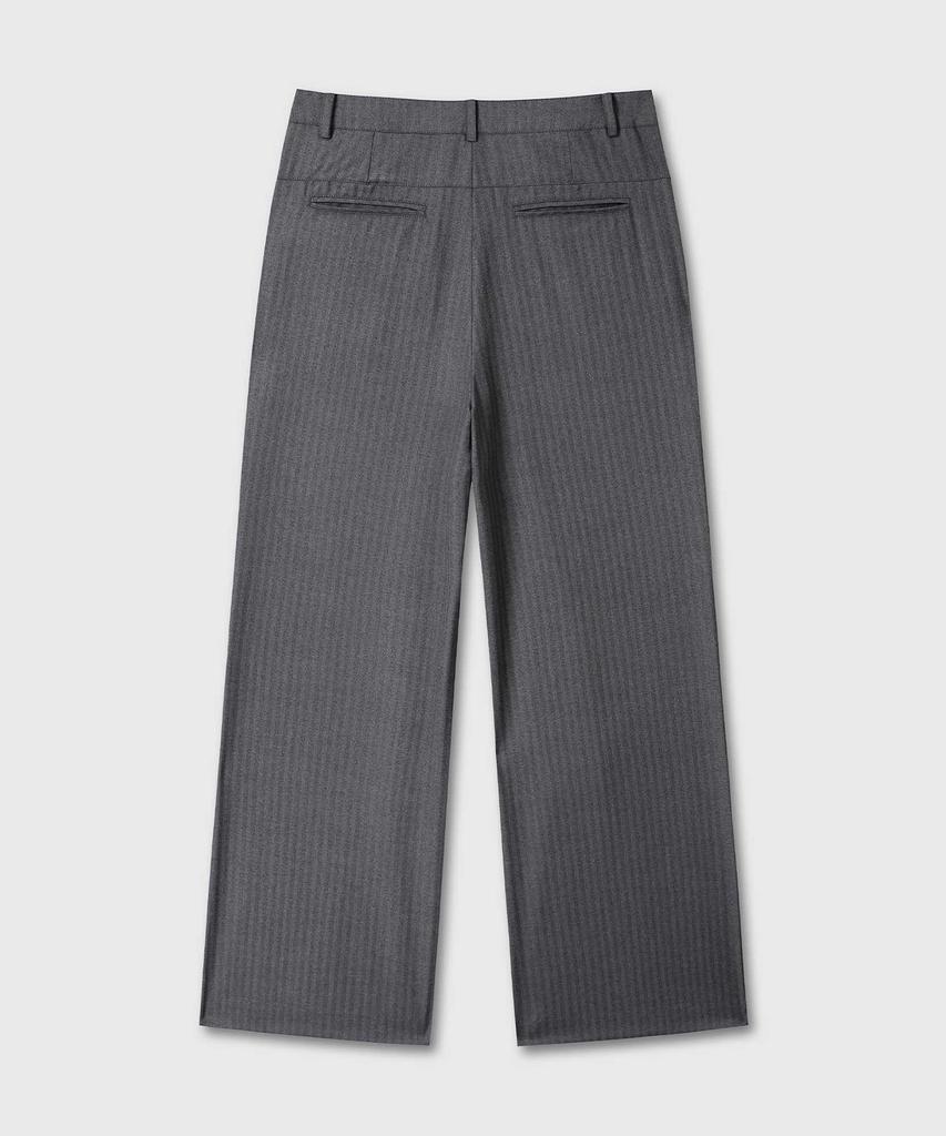 Beleun Wool Silk Trousers (Gray)