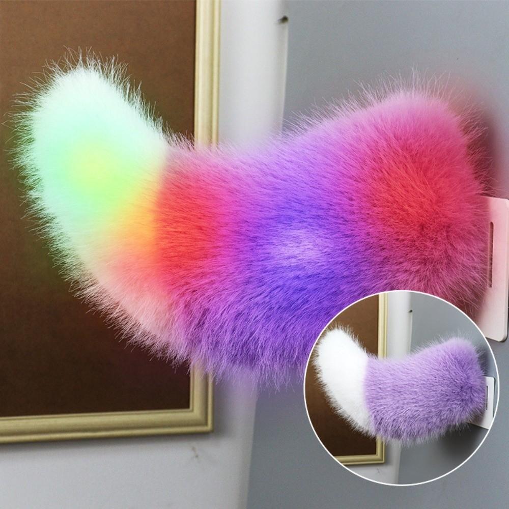 Fluffy Plush Sound Activated Moving Tail Rechargeable Electric Moving Tail Electric Bicycle Style 1