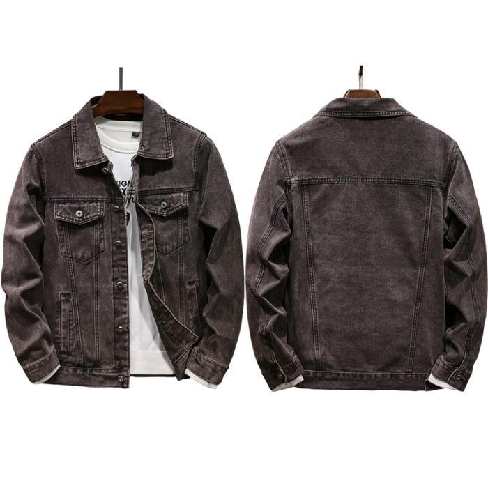 Men's Slim Fit Denim Jacket - Autumn/Winter Trend, European & American Style, Versatile Fashion Top