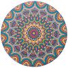 Mandala Flower Cup Coaster Round Ceramic Placemats Non-slip Tablemat Insulated Coasters Kitchen Decoration Tableware Home Decor