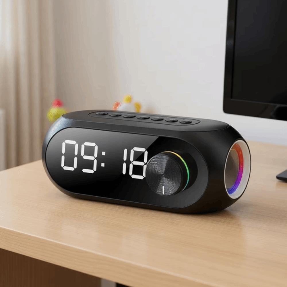 Wireless Radio FM Music Player Rechargeable Heavy Subwoofer BT Speaker Car Alarm Clock Car Use