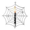 Spider Web Candle Holder Halloween Metal Wall-Mounted Spiderweb Taper Candle Holder for Gothic Home Decor