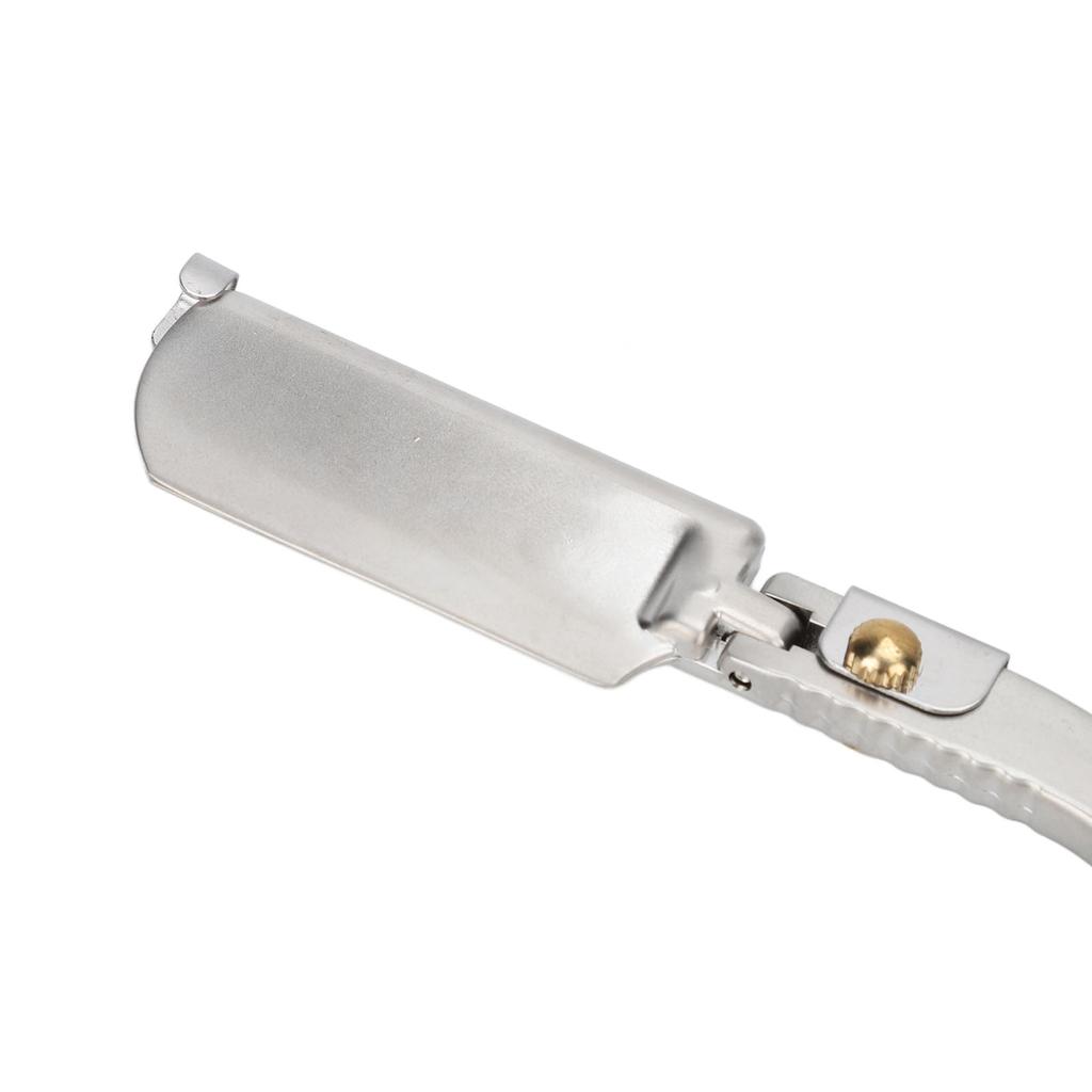 Razor PU Leather Case Lightweight Portable Rosewood Beard Hairdressing Manual Razor for Men (without Blade)