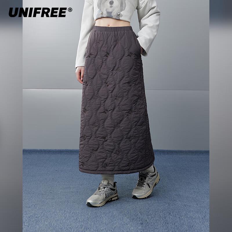 UNIFREE Women s Warm A-Line Midi Skirt M