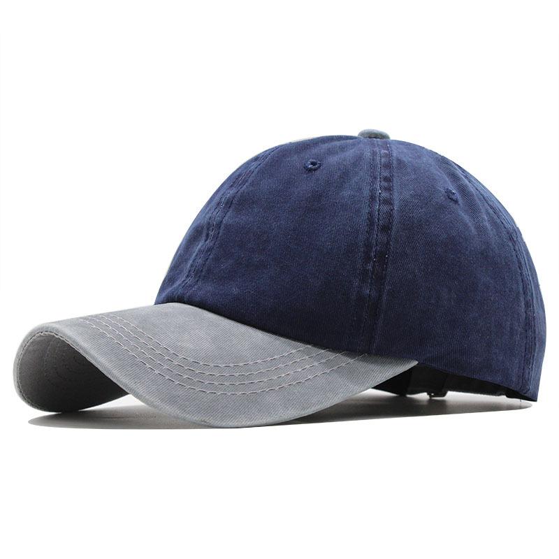 Retro Washed Baseball Cap Color Matching Curved Brim Cap Summer Couple Casual Versatile Hip Hop Hat Men And Women