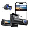 Avylet Dash Camera, Front and Rear Camera, Interlocking with Smartphone, Small, In-Car Camera, Continuous