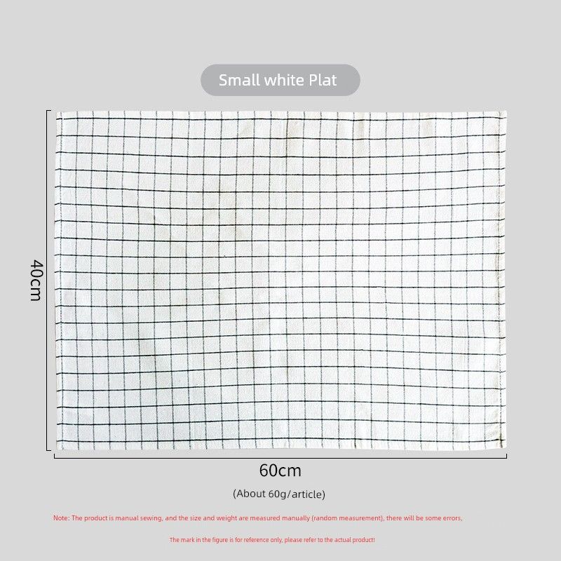 

Тканевая салфетка Скандинавский стиль Серия черных Фотофон Ткань Домашняя кухня Салфетка для гурманов Чайное полотенце Кухонная салфетка White small Gingham 60*40cm