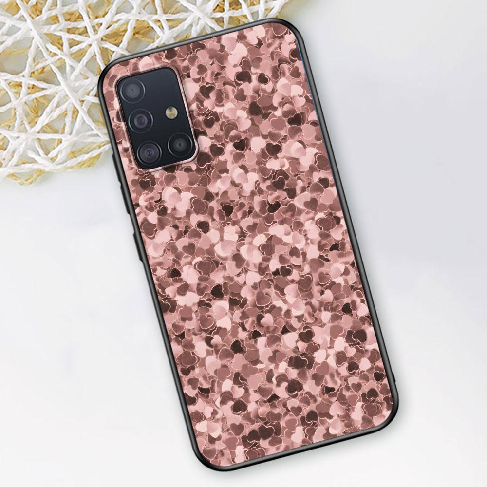 Etui w stylu różowego złota dla Samsunga Galaxy A54 A53 A32 A52s A12 A21s A51 A22 A31 A52 A72 A11 A14 A02s A23 TPU Pokrowiec na telefon