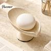 Elegant Soap Dish Lotus Leaf Holder, Self Draining Box, Nordic Style Decorative Container, for Home Bathroom Countertop Modern Container