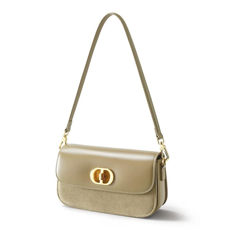 

Новая нишевая ретро высокая мерсеризованная матовая коровья кожа женская сумка для поездок на работу, универсальная сумка под мышкой, премиальная наплечная сумка-мессенджер 23*7.5*13.5 cm