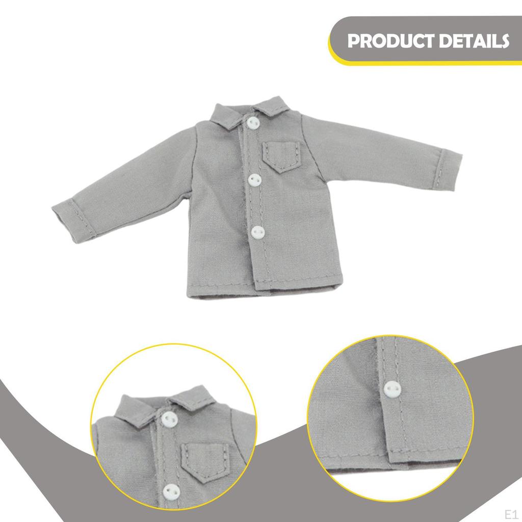 1/ Figure Clothes ,Miniature Shirt, Photo Prop Doll Costume Accessories for 6" Male Figures Body