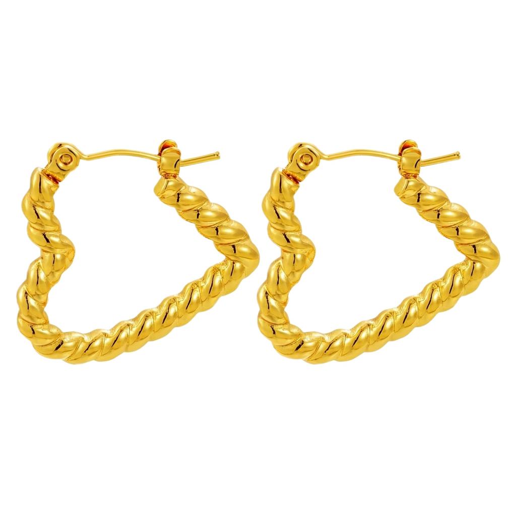 Boucles d'Oreilles en Acier Inoxydable pour Femmes Vintage Luxe Élégant Bijoux en Acier Titane
