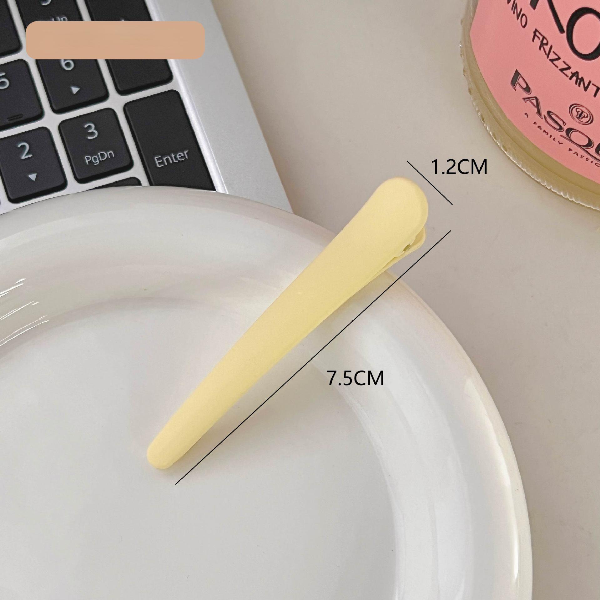 

Заколка для волос Ins Wind, заколка для волос с матовым утиным клювом, заколка для края, заколка для челки, простая женская бесшовная заколка для волос, корейские аксессуары для волос, заколка 7.5*1.2cm