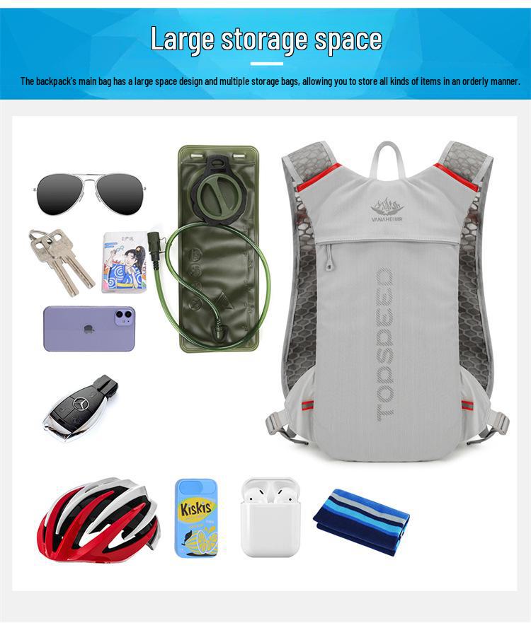 Men's Lightweight Outdoor Sports Hiking Backpack with Water Bag