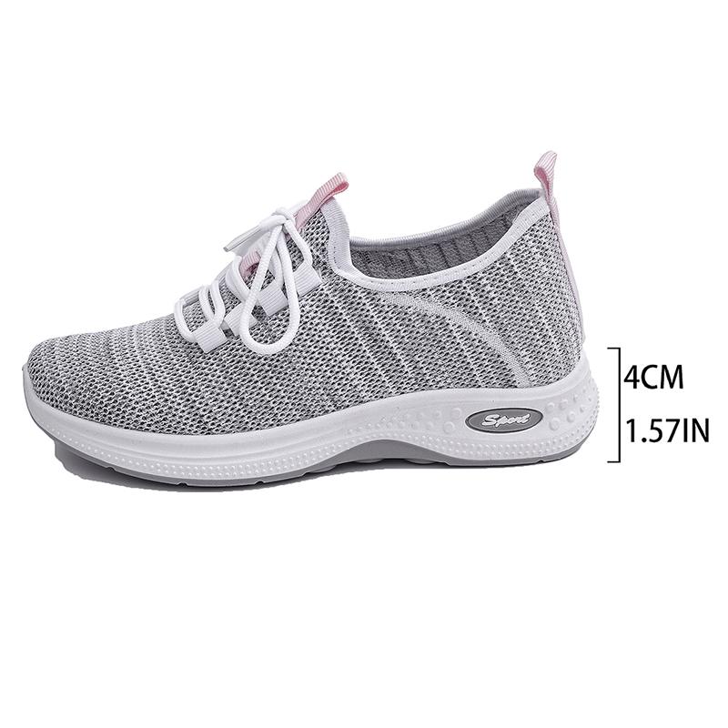 Fashion Women's Breathable Knitted Socks Sneakers Comfortable Casual Sports Shoes for Women 2025 Spring Autumn Lightweight Running Shoes