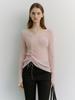Deonseuteu 2-Way Shirring Knit Top_Udsw6A204_Soft Pink
