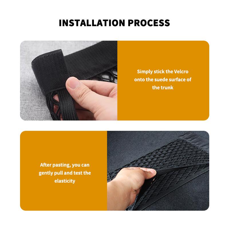 Car Back Rear Trunk Elastic Mesh Fixed Straps Interior Organizer For BMW Performance X1 M3 M6 F01 F02 E34 E36 E60 F10 F20 X6 MQ6