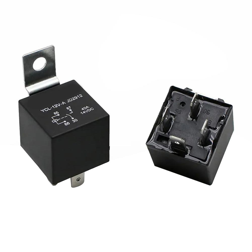 40A Normally Open Waterproof Relay Essential Component for Automotive Lighting and Fan Control in DC 12V/24V Vehicles